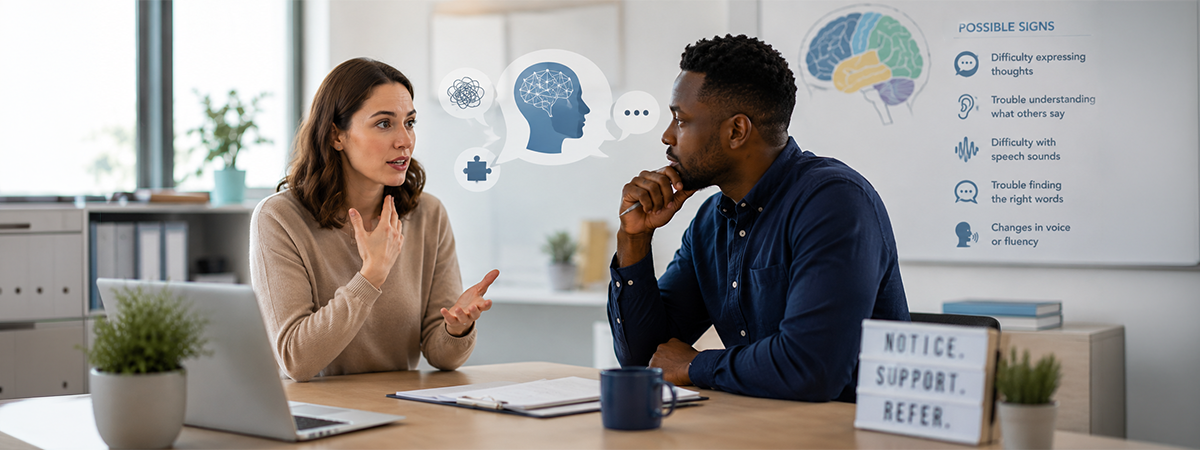 Know the Signs: How to Help Other Professionals Spot Speech-Language Disorders