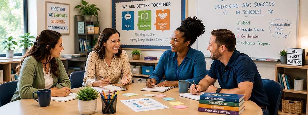 Teaming Up for Communication: SLPs, Teachers, and Support Staff – Teaming Up for Communication: SLPs, Teachers, and Support Staff – Unlocking AAC Success in Schools!