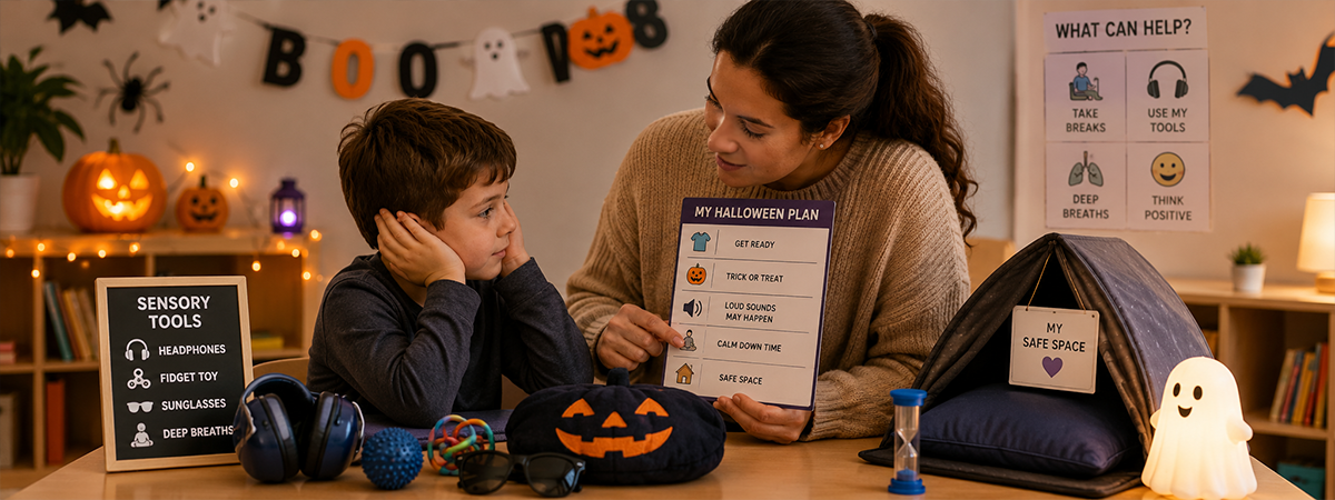 Using a Cognitive Approach: Managing Sensory Sensitivities During Halloween