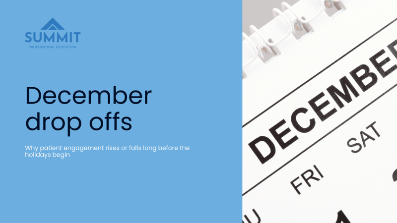 December Drop Offs Are Not Seasonal